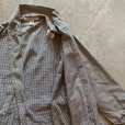 画像6: 【M】CLUB MONACO コットン ショールカラーガウン 白黒ギンガムチェック■ビンテージ オールド レトロ アメリカ古着 ロングコート ローブ