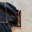 画像9: 【Ladies】コットン 刺繍ワンピース チュニック ブラック 黒■ビンテージ レトロ アメリカ古着 花柄 レディース フォークロア メキシコ