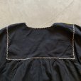 画像8: 【Ladies】コットン 刺繍ワンピース チュニック ブラック 黒■ビンテージ レトロ アメリカ古着 花柄 レディース フォークロア メキシコ