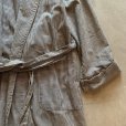 画像4: 【M】CLUB MONACO コットン ショールカラーガウン 白黒ギンガムチェック■ビンテージ オールド レトロ アメリカ古着 ロングコート ローブ