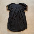 画像7: 【Ladies】コットン 刺繍ワンピース チュニック ブラック 黒■ビンテージ レトロ アメリカ古着 花柄 レディース フォークロア メキシコ