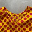画像3: 【Ladies】UNKNOWN エスニック ワンピース ドット 黄色 刺繍■ビンテージ レトロ アメリカ古着 レディース アジアン クルタ インド