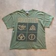 画像1: 【2XL】GILDAN レッドツェッペリン 4シンボル バンドTシャツ グリーン 緑■ビンテージ オールド アメリカ古着 ギルダン ロック (1)
