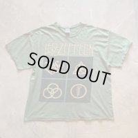 【2XL】GILDAN レッドツェッペリン 4シンボル バンドTシャツ グリーン 緑■ビンテージ オールド アメリカ古着 ギルダン ロック