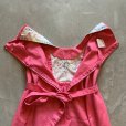 画像8: 【Ladies】70s 刺繍入り ノースリーブ ワンピース ピンク 花柄■ビンテージ オールド レトロ アメリカ古着 レディース キッズ 子供服