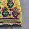 画像4: 【Ladies】インド パンジャビドレス クルタ ワンピース 黄色 刺繍■ビンテージ レトロ アメリカ古着 レディース アジアン エスニック