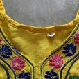 画像3: 【Ladies】インド パンジャビドレス クルタ ワンピース 黄色 刺繍■ビンテージ レトロ アメリカ古着 レディース アジアン エスニック