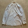 画像8: 【M】50s-60s UTICA マチ付き 長袖シャツ 青白ストライプ■ビンテージ オールド レトロ アメリカ古着 オールコットン
