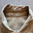 画像5: 【S/M】50s 米軍実物 マチ付き チノクロス 長袖シャツ カーキ■ビンテージ オールド アメリカ古着 ミリタリー US ARMY ワッペン付き