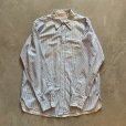 画像6: 【M】50s-60s UTICA マチ付き 長袖シャツ 青白ストライプ■ビンテージ オールド レトロ アメリカ古着 オールコットン