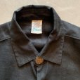 画像4: 【L/XL】オーストリア製 Amann 長袖リネンシャツジャケット ブラック 黒■ビンテージ オールド レトロ アメリカ古着