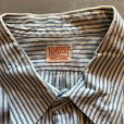 画像3: 【M】50s-60s UTICA マチ付き 長袖シャツ 青白ストライプ■ビンテージ オールド レトロ アメリカ古着 オールコットン