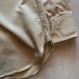 画像6: 【S/M】50s 米軍実物 マチ付き チノクロス 長袖シャツ カーキ■ビンテージ オールド アメリカ古着 ミリタリー US ARMY ワッペン付き