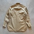 画像8: 【S/M】50s 米軍実物 マチ付き チノクロス 長袖シャツ カーキ■ビンテージ オールド アメリカ古着 ミリタリー US ARMY ワッペン付き