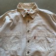 画像2: 【M/L】Levi's 長袖シャツ ホワイト 白無地■ビンテージ オールド アメリカ古着 リーバイス 2000s Y2K 赤タブ 白シャツ