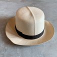 画像3: 【57cm】JAPAN VINTAGE「BEST GRASS」パナマハット■ビンテージ アンティーク オールド 大正 昭和レトロ 古着 麦わら帽子