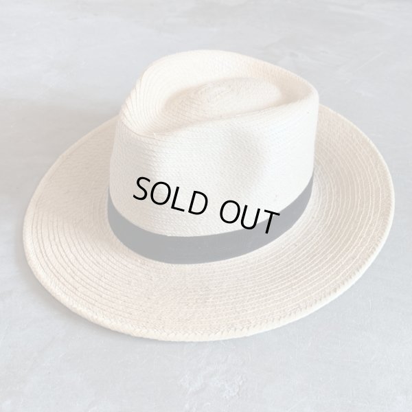 画像1: 【58cm】グアテマラ製 Handwoven 中折れ 麦わら帽子 ハット■ビンテージ オールド レトロ アメリカ古着 手編み