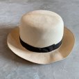 画像2: 【57cm】JAPAN VINTAGE「BEST GRASS」パナマハット■ビンテージ アンティーク オールド 大正 昭和レトロ 古着 麦わら帽子