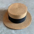 画像3: 【55cm】JAPAN VINTAGE「NEW STYLE」カンカン帽■ビンテージ アンティーク オールド 大正 昭和レトロ 古着 麦わら帽子 ハット