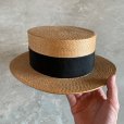 画像5: 【55cm】JAPAN VINTAGE「NEW STYLE」カンカン帽■ビンテージ アンティーク オールド 大正 昭和レトロ 古着 麦わら帽子 ハット