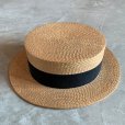 画像4: 【55cm】JAPAN VINTAGE「NEW STYLE」カンカン帽■ビンテージ アンティーク オールド 大正 昭和レトロ 古着 麦わら帽子 ハット