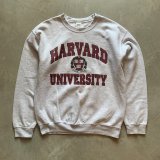 【M】GILDAN ハーバード大学 カレッジプリント スウェット ライトグレー■ビンテージ オールド アメリカ古着 ギルダン トレーナー