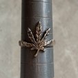 画像7: 【15号-16号】925刻印 マリファナモチーフ シルバーリング■ビンテージ アンティーク ジュエリー 指輪 アクセサリー No.1
