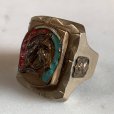 画像2: 【23号】50s メキシカンリング バイカーリング ホースシュー■ビンテージ アンティーク 指輪 アクセサリー ブラス 馬 馬蹄 蹄鉄