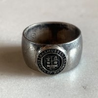 【12号】STERLING刻印 ラスムッセン大学 シルバーリング■ビンテージ アンティーク 指輪 アクセサリー カレッジリング クラス ピンキー