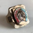 画像7: 【23号】50s メキシカンリング バイカーリング ホースシュー■ビンテージ アンティーク 指輪 アクセサリー ブラス 馬 馬蹄 蹄鉄