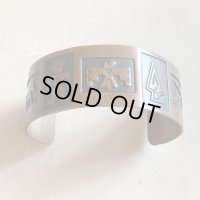 【Free】ネイティブアメリカン 銅製 カフブレスレット バングル■ビンテージ アンティーク インディアンジュエリー サンダーバード