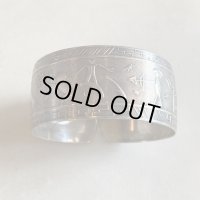 【Free】ネイティブアメリカン シルバー カフブレスレット バングル■ビンテージ アンティーク インディアン ナバホ 卍 スワスティカ