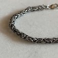画像2: 【19.5cm】925刻印 ビザンチンチェーン シルバーブレスレット■ビンテージ アンティーク アクセサリー レトロ ヨーロッパ