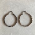 画像1: 【2.9cm】925刻印 ヨーロッパ シルバー リングピアス■ビンテージ アンティーク EU ブロカント レディース アクセサリー (1)