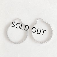 【2.9cm】925刻印 ヨーロッパ シルバー リングピアス■ビンテージ アンティーク EU ブロカント レディース アクセサリー