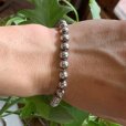画像8: 【18.0cm】ITALY刻印 925 ボールチェーン シルバーブレスレット■ビンテージ アンティーク アクセサリー レトロ イタリア製 ヨーロッパ