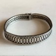 画像1: 【19.5cm】835刻印 ロック式 シルバーブレスレット■ビンテージ アンティーク アクセサリー レトロ ヨーロッパ (1)