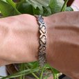 画像9: 【16.0cm】メキシコ製 925刻印 ハートモチーフ シルバーブレスレット■ビンテージ アンティーク アクセサリー レトロ レディース