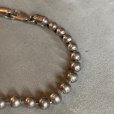 画像3: 【23.2cm】ITALY刻印 925 ボールチェーン シルバーブレスレット■ビンテージ アンティーク アクセサリー レトロ イタリア製 ヨーロッパ