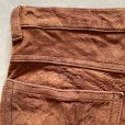画像7: 【W27-W28】UNKNOWN カットオフ ディアスキン ショートパンツ 茶■ビンテージ アメリカ古着 レディース ショーツ レザーパンツ 革パン