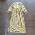 画像5: 【Ladies】70s USA製 Suzy Star 長袖ロングワンピース イエロー 薄黄色■ビンテージ レトロ アメリカ古着 レディース レース