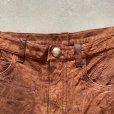 画像2: 【W27-W28】UNKNOWN カットオフ ディアスキン ショートパンツ 茶■ビンテージ アメリカ古着 レディース ショーツ レザーパンツ 革パン