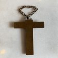 画像4: 【7.8cm×6.4cm】キリストモチーフ 十字架 磔 ブラス ウォールデコ■ビンテージ アンティーク ヨーロッパ雑貨 チェーン クロス 真鍮