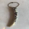 画像1: 【7.8cm】三猿 見ざる キーホルダー■ビンテージ アンティーク ヨーロッパ雑貨 キーチェーン ストラップ 牙 角 (1)
