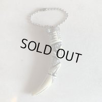 【7.8cm】三猿 見ざる キーホルダー■ビンテージ アンティーク ヨーロッパ雑貨 キーチェーン ストラップ 牙 角