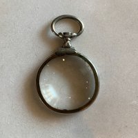【直径3.5cm】ヨーロッパ アンティーク ルーペ■ビンテージ ブロカント 雑貨 虫眼鏡 ペンダント インテリア アクセサリー