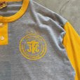 画像3: 【Ladies】80s USA製 T-PLUS ヘンリーネックTシャツ 黄色×グレー■ビンテージ オールド アメリカ古着 レディース シングルステッチ