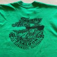 画像3: 【Ladies】80s USA製 STEDMAN バックプリント ポケットTシャツ 緑■ビンテージ オールド アメリカ古着 レディース シングルステッチ