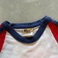 画像5: 【Ladies】80s Knit Classic バックプリント ラグランTシャツ 白赤■ビンテージ オールド アメリカ古着 レディース シングルステッチ