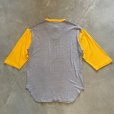 画像7: 【Ladies】80s USA製 T-PLUS ヘンリーネックTシャツ 黄色×グレー■ビンテージ オールド アメリカ古着 レディース シングルステッチ